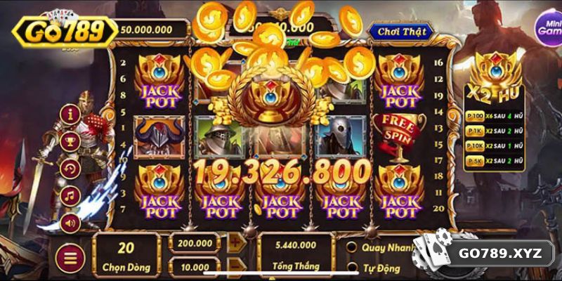 Hệ thống Jackpots khủng, biến hội viên thành triệu phú